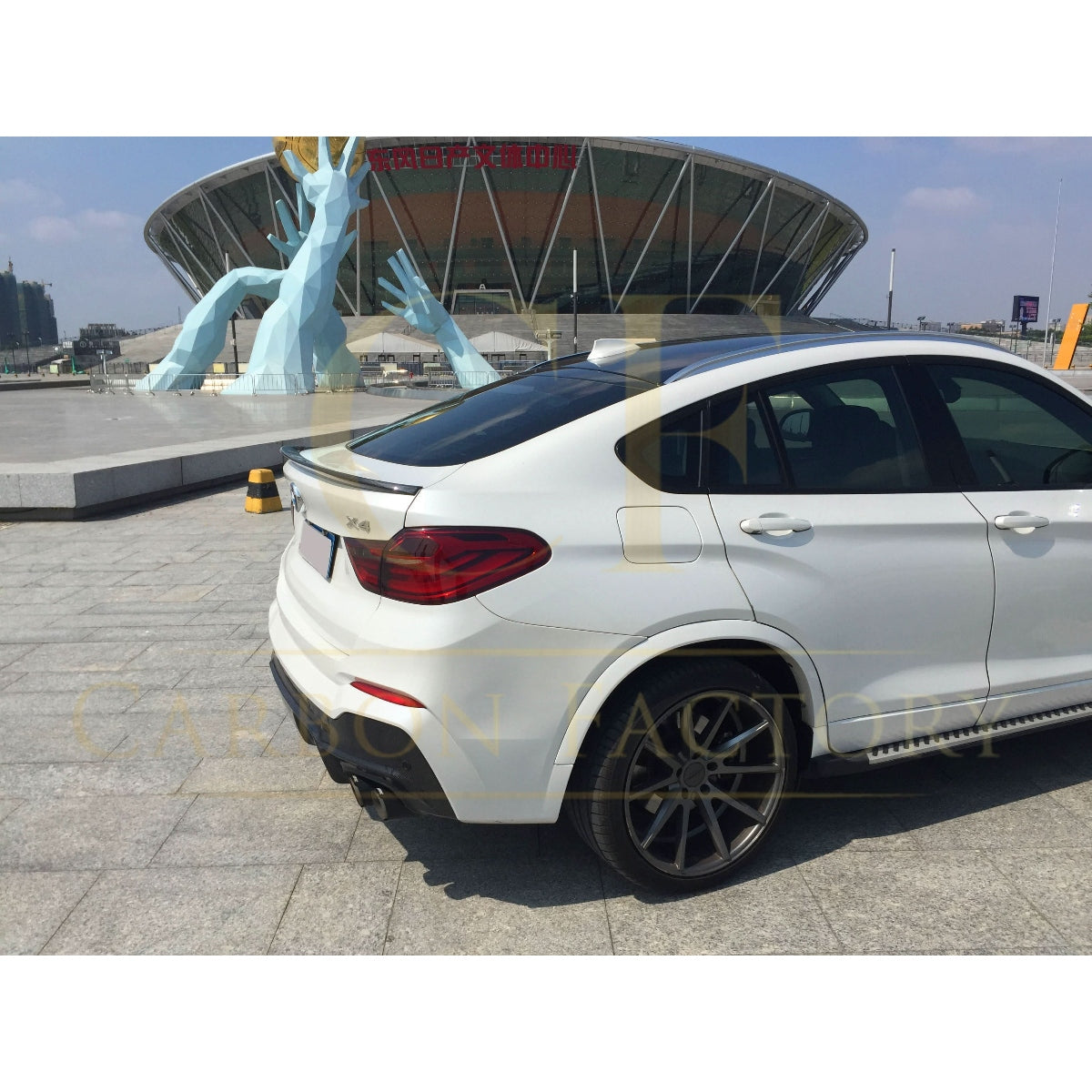 3D Style Carbon Fibre Boot Spoiler for BMW F26 X4 14-17