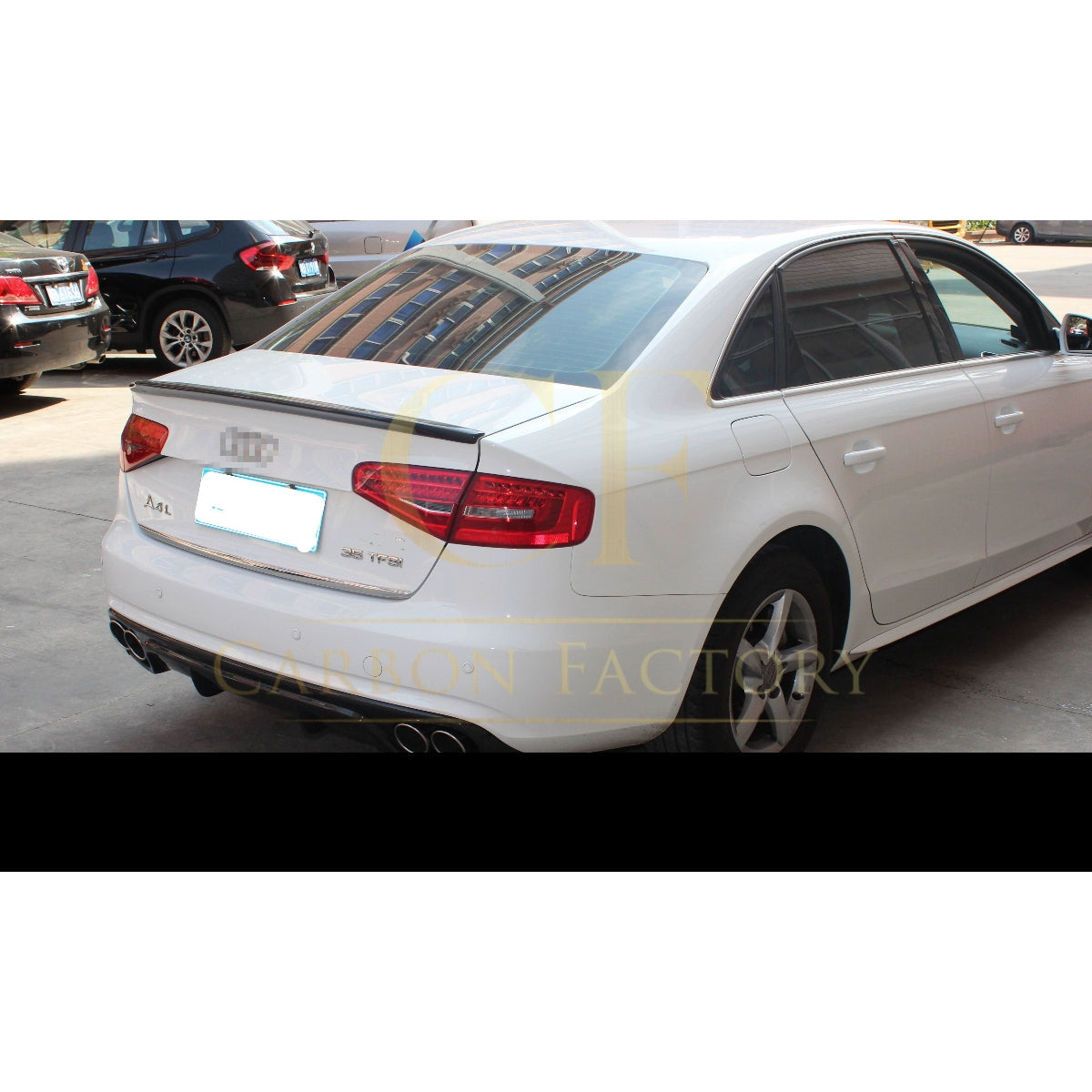 R Style Carbon Fibre Rear Diffuser for Audi A4 B8.5 13-15