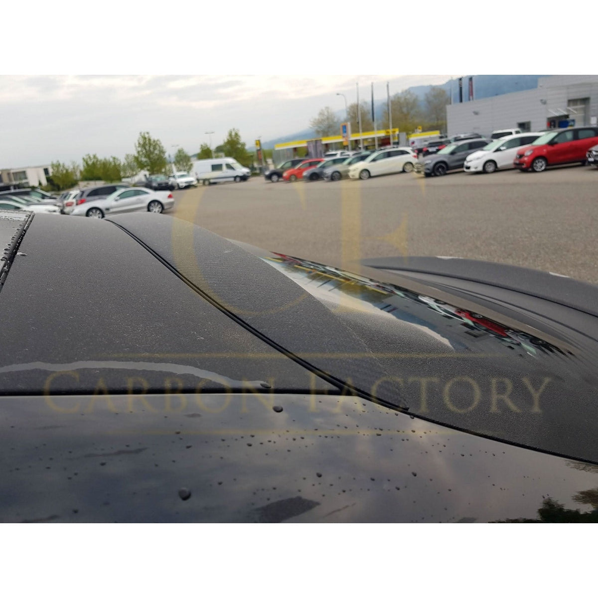 A Style Carbon Fibre Roof Spoiler for Mercedes Benz W253 GLC Coupe 16-23