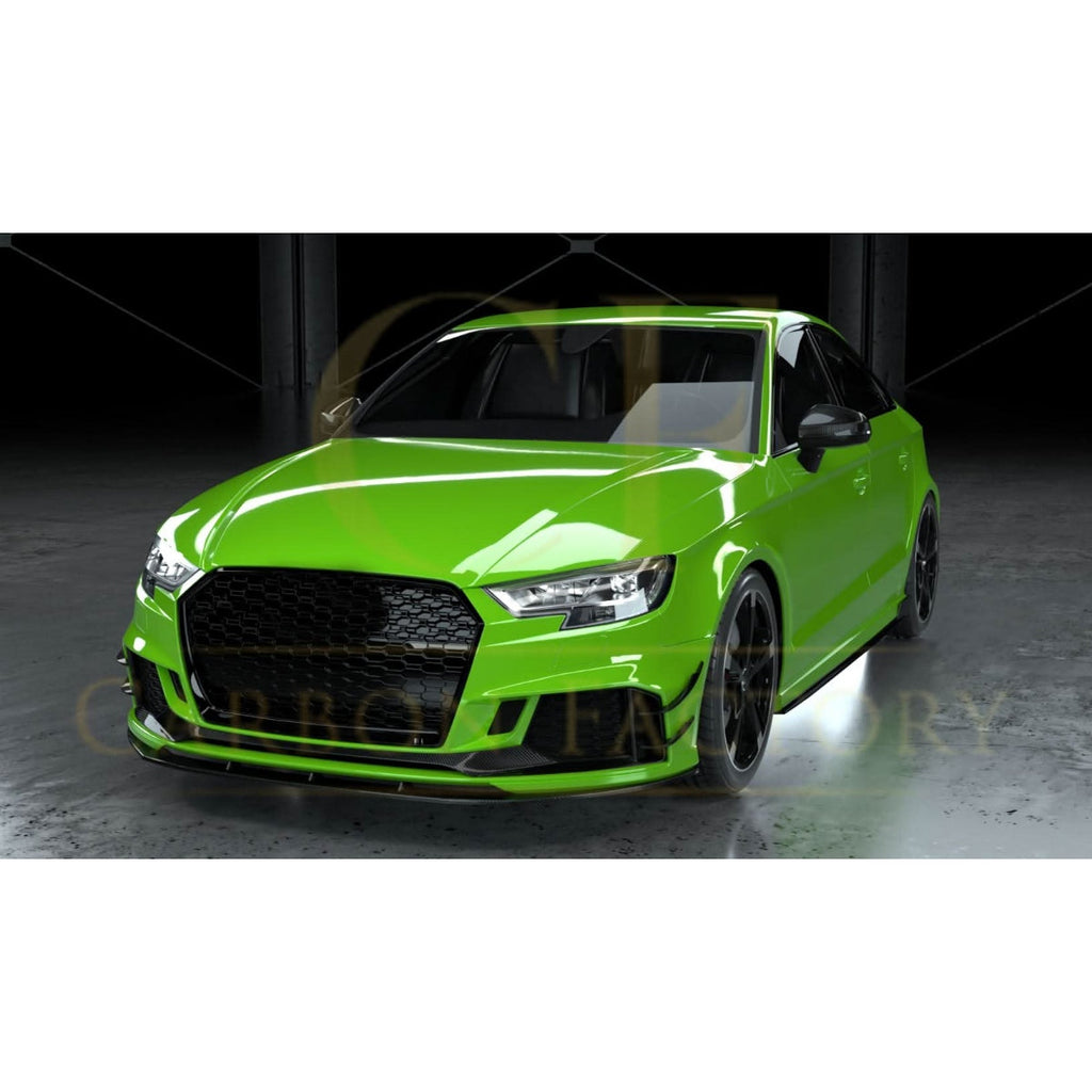 Pre-Preg Carbon Fibre Front Canards for Audi 8V RS3 Saloon 17-20