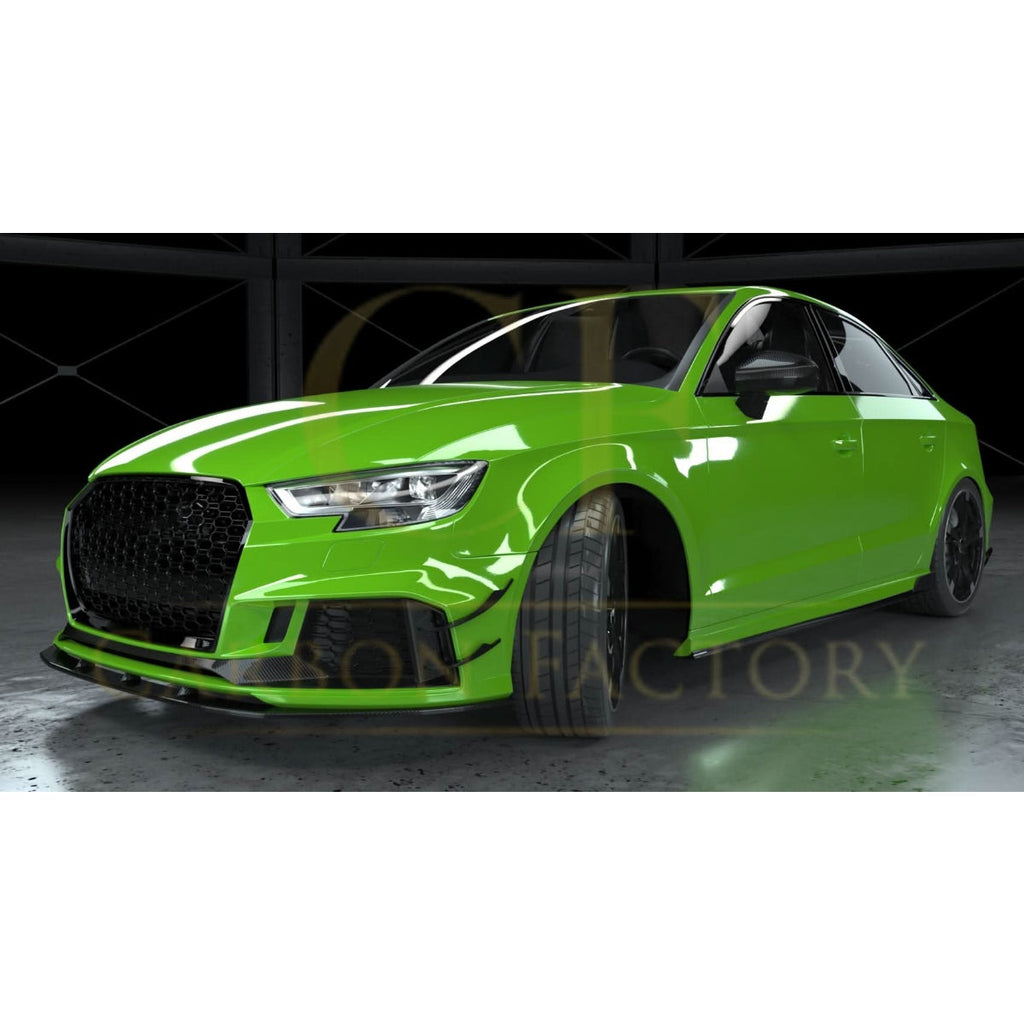 Pre-Preg Carbon Fibre Front Canards for Audi 8V RS3 Saloon 17-20