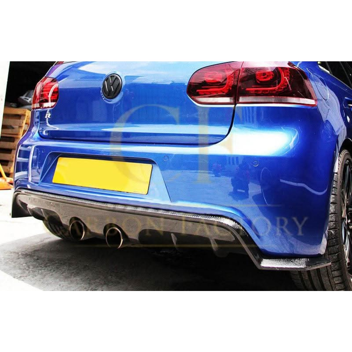 EXO Style Carbon Fibre Rear Diffuser for VW Golf MK6 R20 08-13