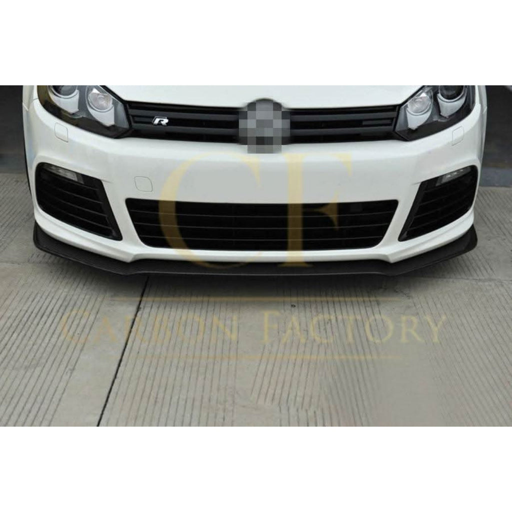 CF Style Carbon Fibre Front Splitter for VW Golf MK6 R20 08-13