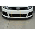 CF Style Carbon Fibre Front Splitter for VW Golf MK6 R20 08-13