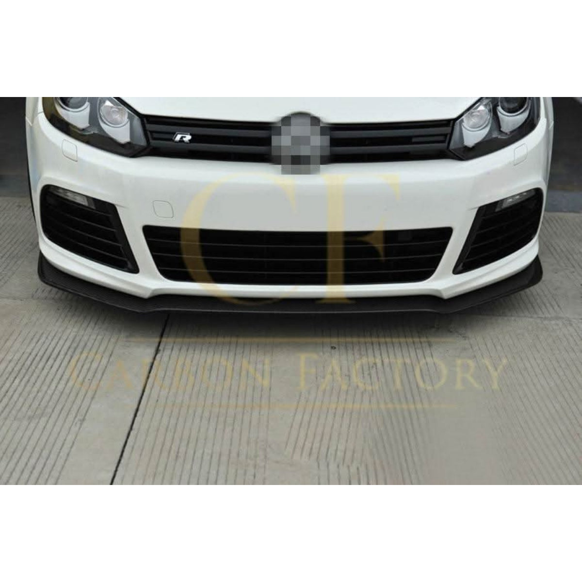 CF Style Carbon Fibre Front Splitter for VW Golf MK6 R20 08-13
