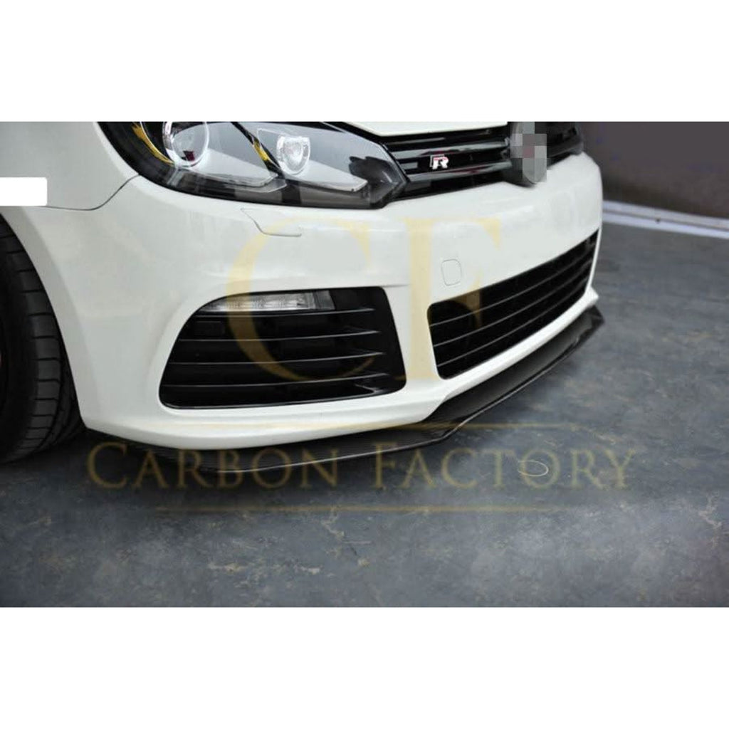 CF Style Carbon Fibre Front Splitter for VW Golf MK6 R20 08-13