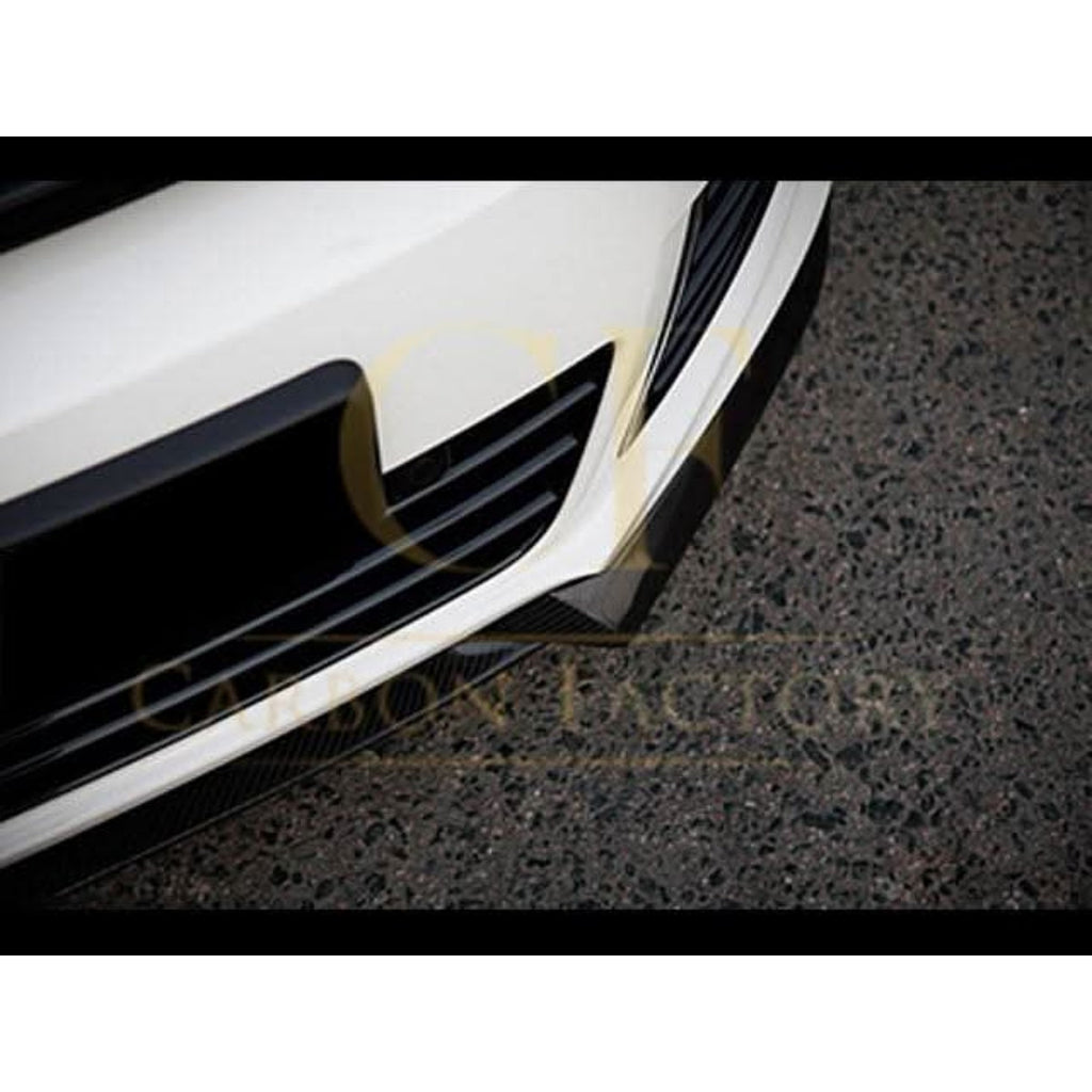 V Style Carbon Fibre Front Splitter for VW Golf MK6 R20 08-13