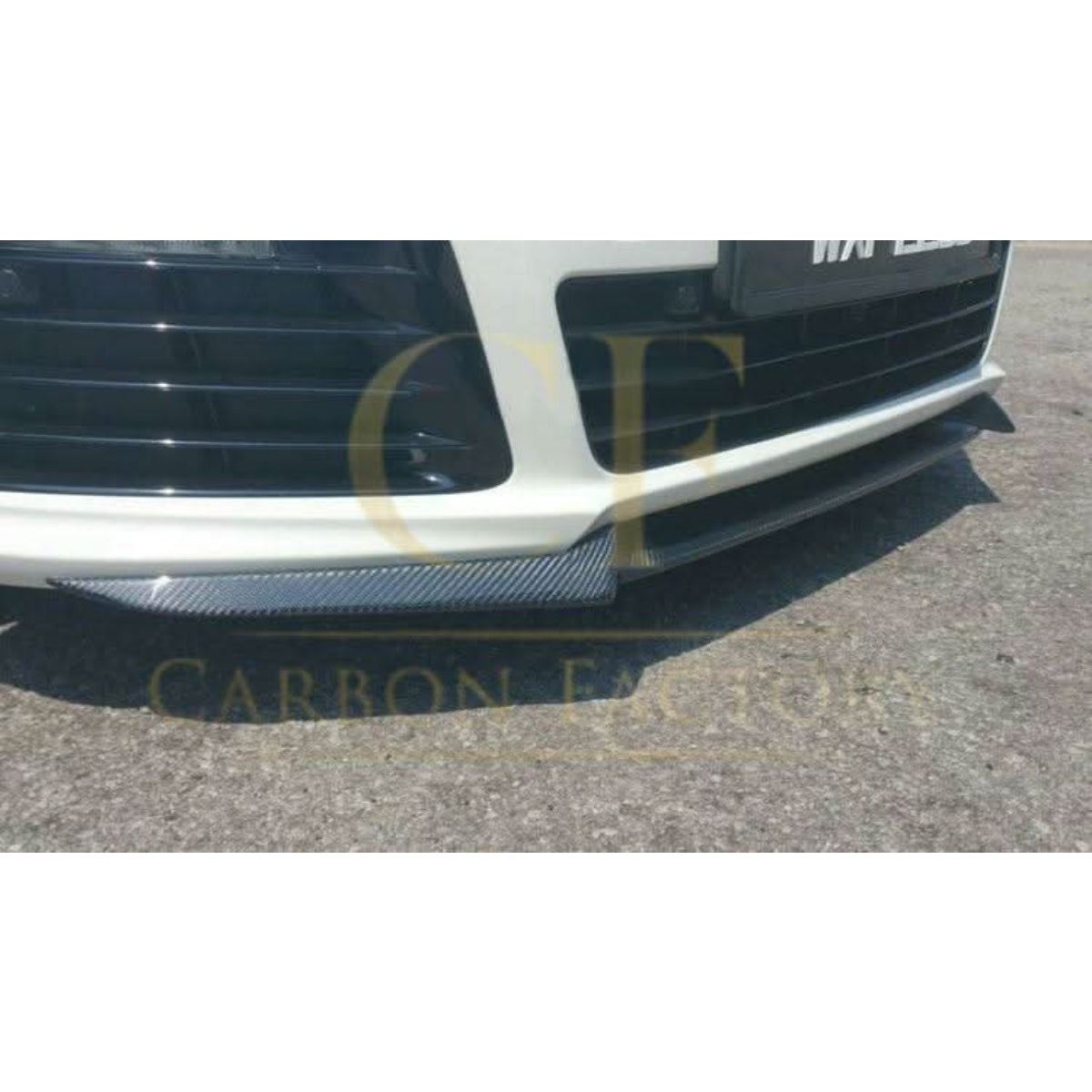 V Style Carbon Fibre Front Splitter for VW Golf MK6 R20 08-13