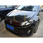 H2 Style Carbon Fibre Front Splitter for VW Golf MK6 GTI 08-13