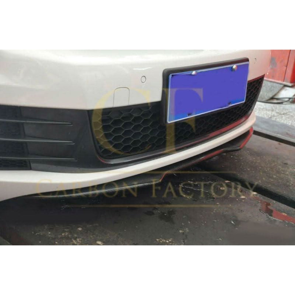 H1 Style Carbon Fibre Front Splitter for VW Golf MK6 GTI 08-13