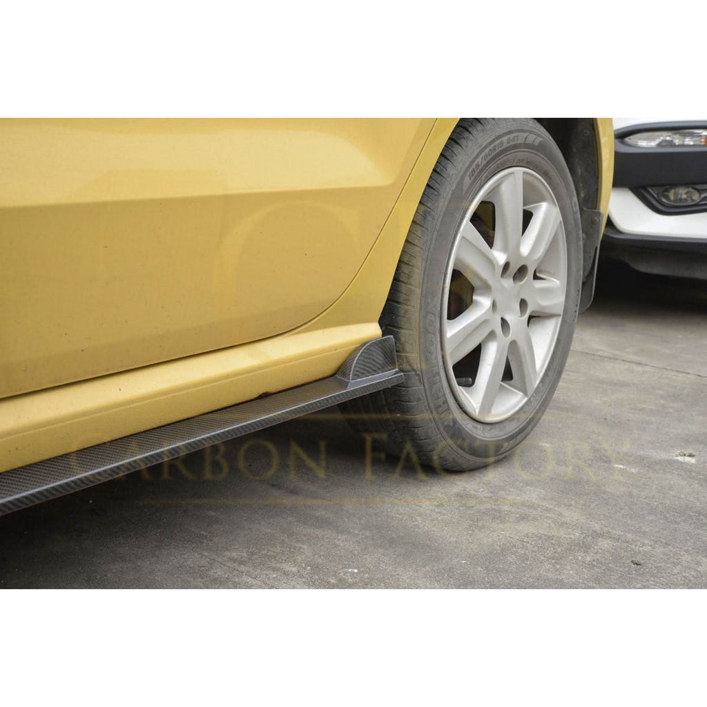 V Style Carbon Fibre Side Skirts for VW Polo MK5 Non GTI 11-16