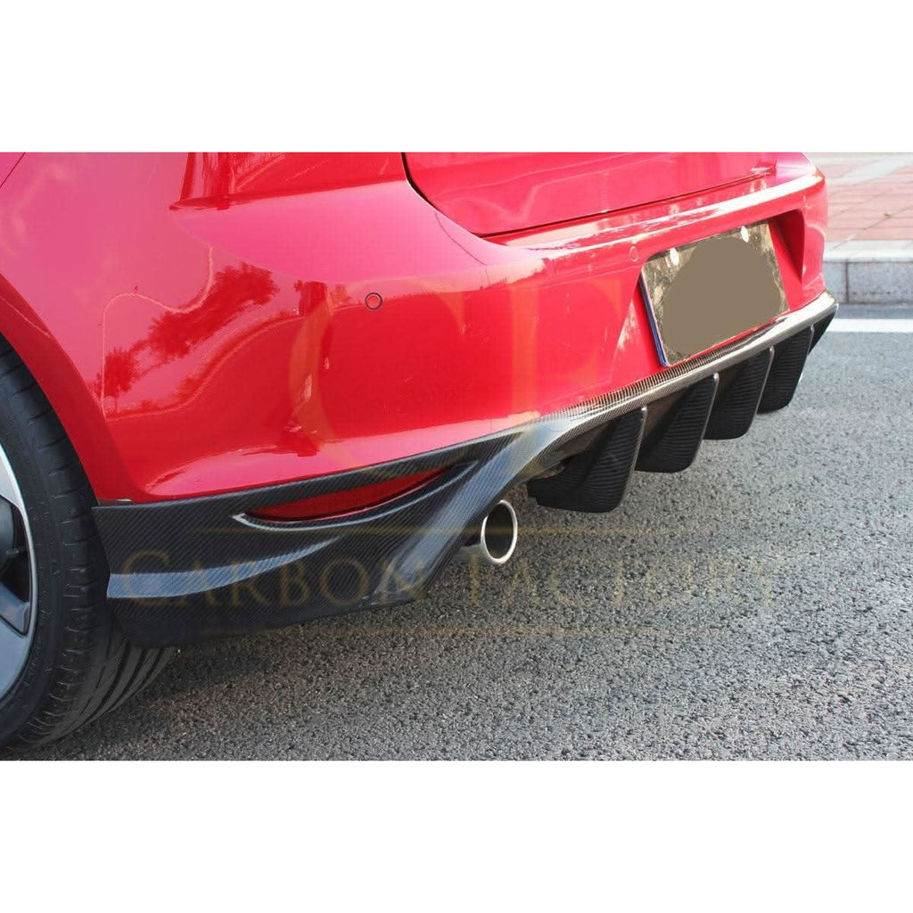 CF Style Carbon Fibre Rear Diffuser for VW Golf MK7 GTI GTD 14-17