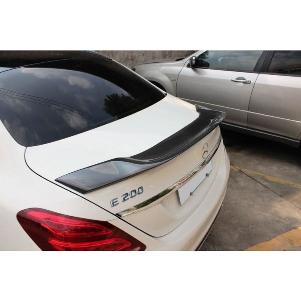 REN Style Carbon Fibre Boot Spoiler for Mercedes Benz W213 E Class Saloon 16-23