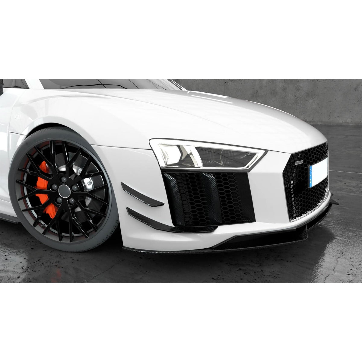 Carbon Fibre Front Canards (4 Pieces) for Audi R8 V10 Gen 2 15-19