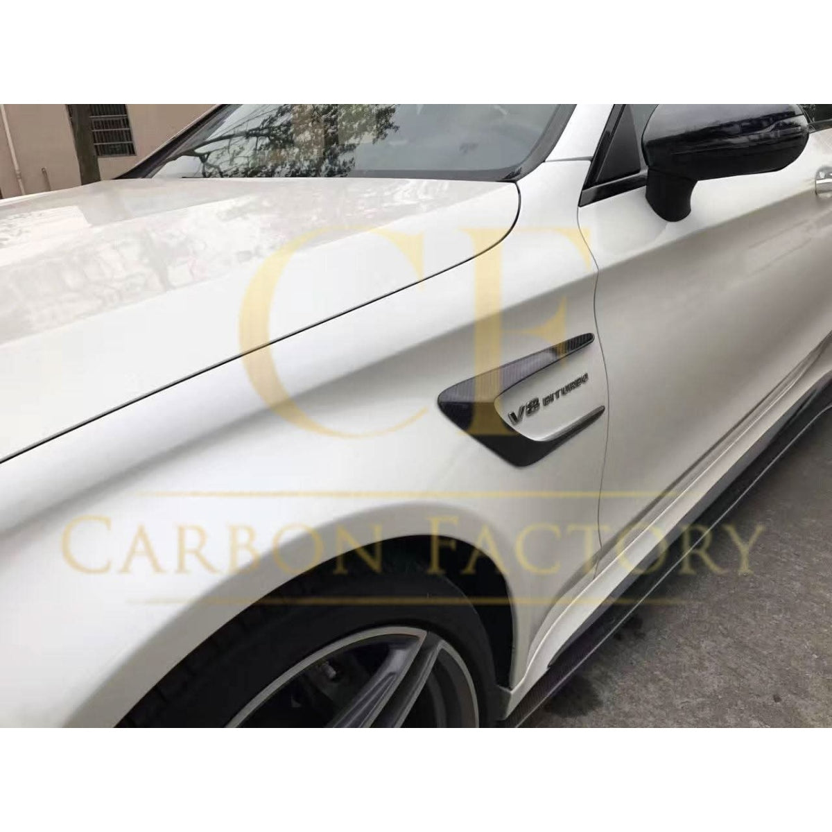 A Style Carbon Fibre Side Skirts for Mercedes W205 C Class & C63 15-21