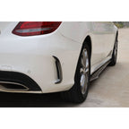 Carbon Fibre Rear Bumper Trims for Mercedes W205 C Class 4 Door Saloon 15-18