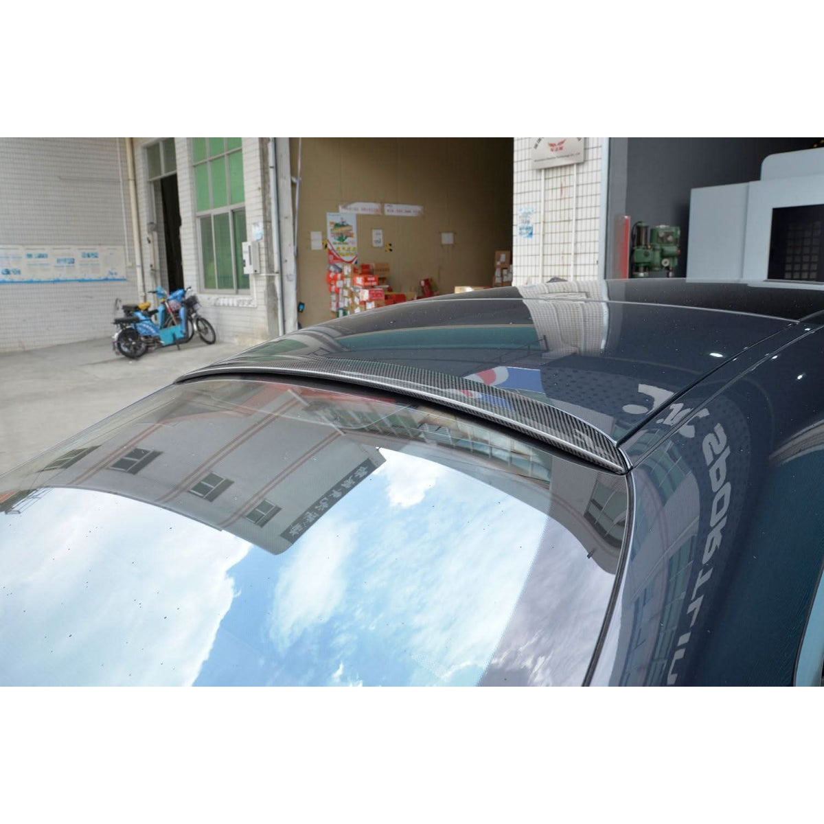 A Style Carbon Fibre Roof Spoiler for Mercedes Benz W222 S Class Coupe 14-20