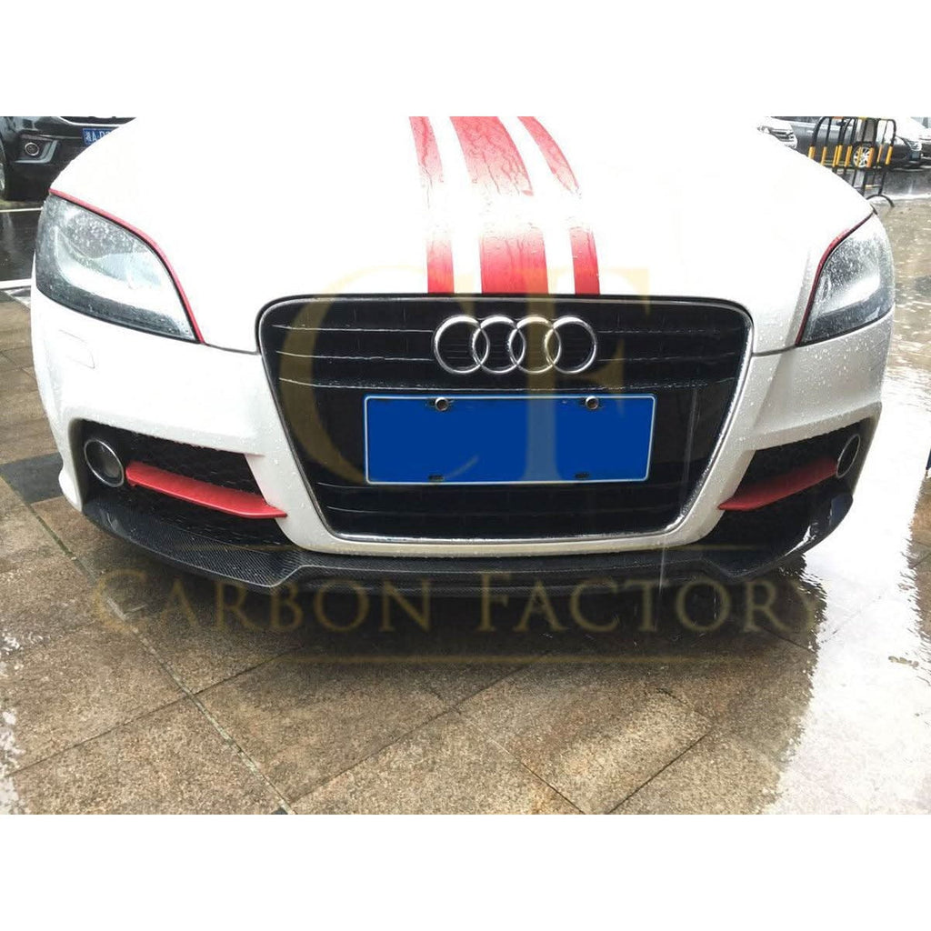 V Style Carbon Fibre Front Splitter for Audi 8J TT TTS MK2 07-14