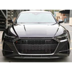 V Style Pre-Preg Carbon Fibre Front Splitter for Audi C8 RS6 19-22