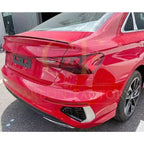 CF Style Carbon Fibre Boot Spoiler for Audi A3 S3 RS3 Saloon 20-24