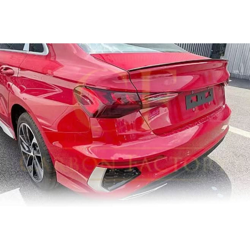 CF Style Carbon Fibre Boot Spoiler for Audi A3 S3 RS3 Saloon 20-24