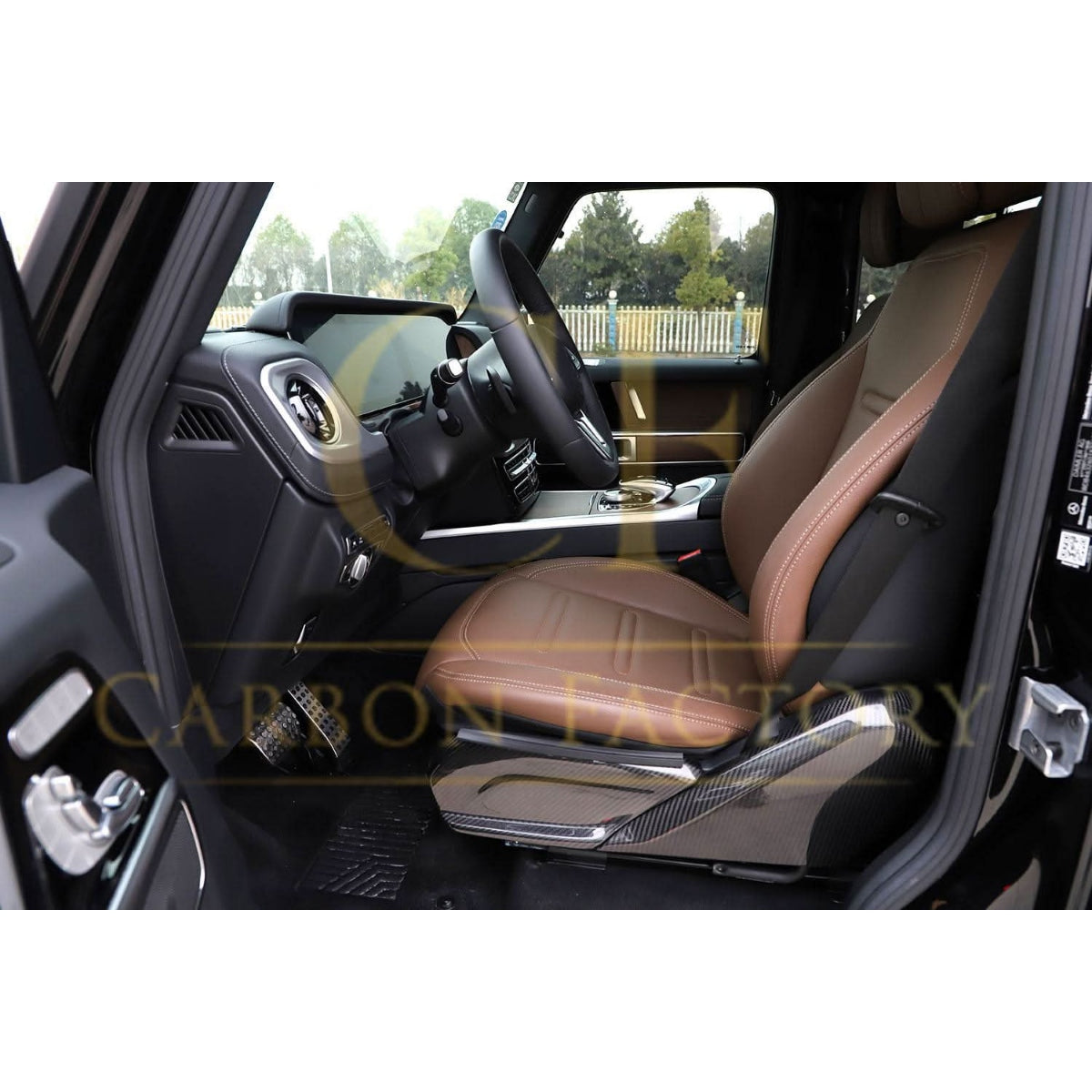 Pre-Preg Carbon Fibre Seat Trim Covers for Mercedes W464 G Class G Wagon 19-Present