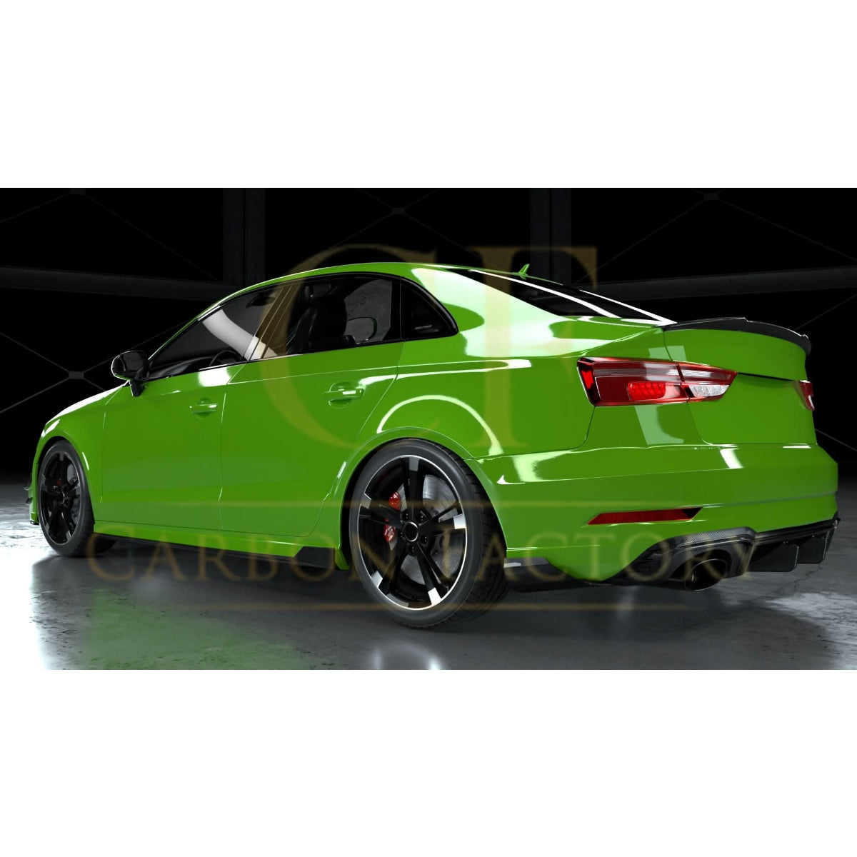 RZ Style Carbon Fibre Side Skirts for Audi 8V S3 RS3 Saloon 14-20