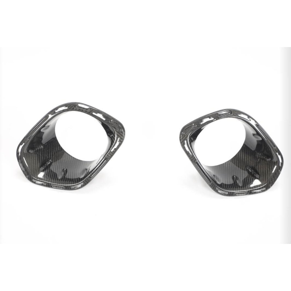 Carbon Fibre Fog Light Trims for BMW F55 F56 Mini Cooper S & JCW 14-22