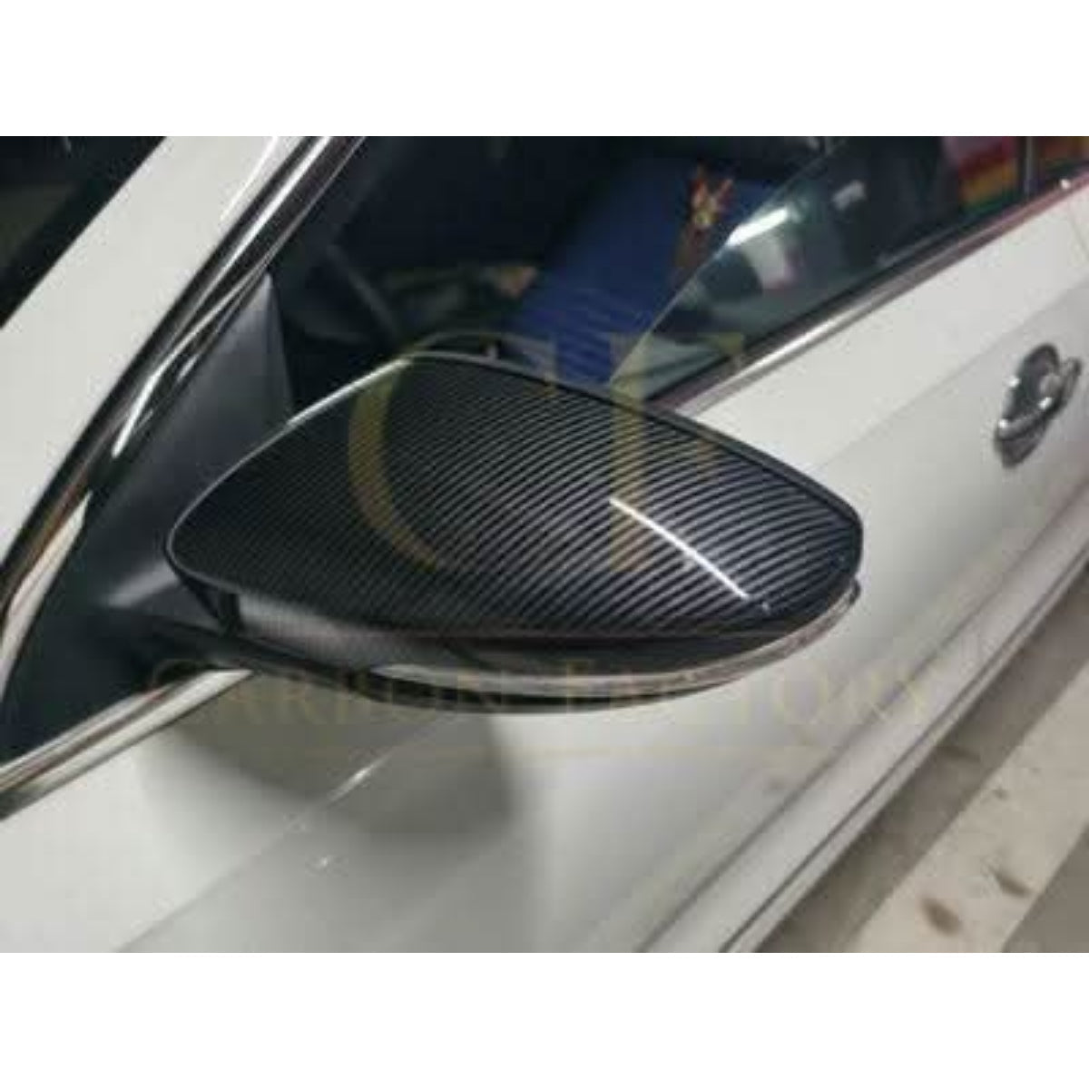 OEM Style Carbon Fibre Replacement Mirror Covers for VW Golf MK7 MK7.5 inc GTI & R 14-20