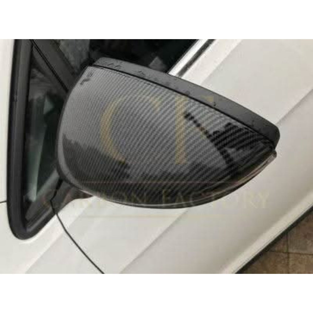 OEM Style Carbon Fibre Replacement Mirror Covers for VW Golf MK7 MK7.5 inc GTI & R 14-20