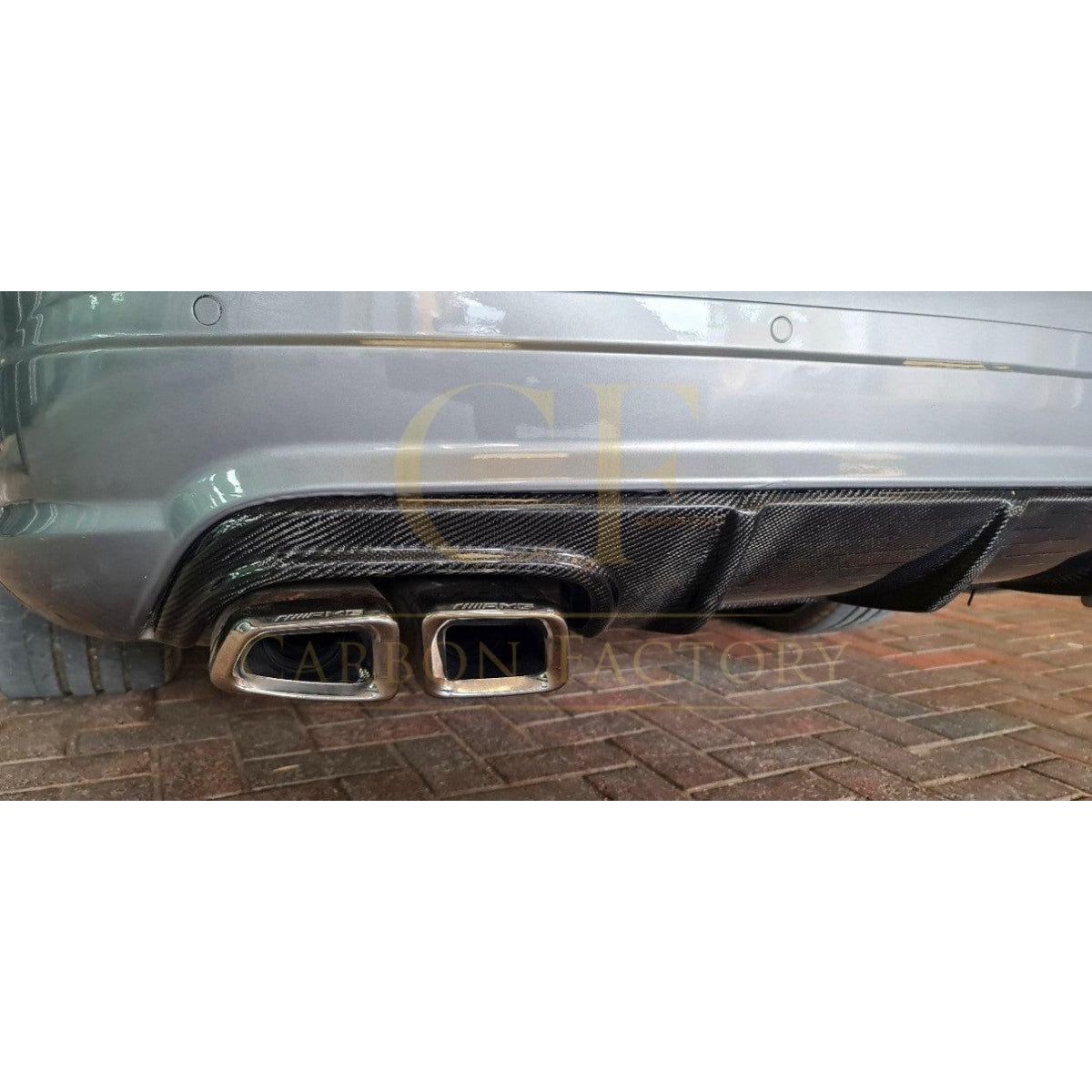 A Style Carbon Fibre Rear Diffuser for Mercedes Benz W204 C63 & C Class Pre-Facelift 07-10