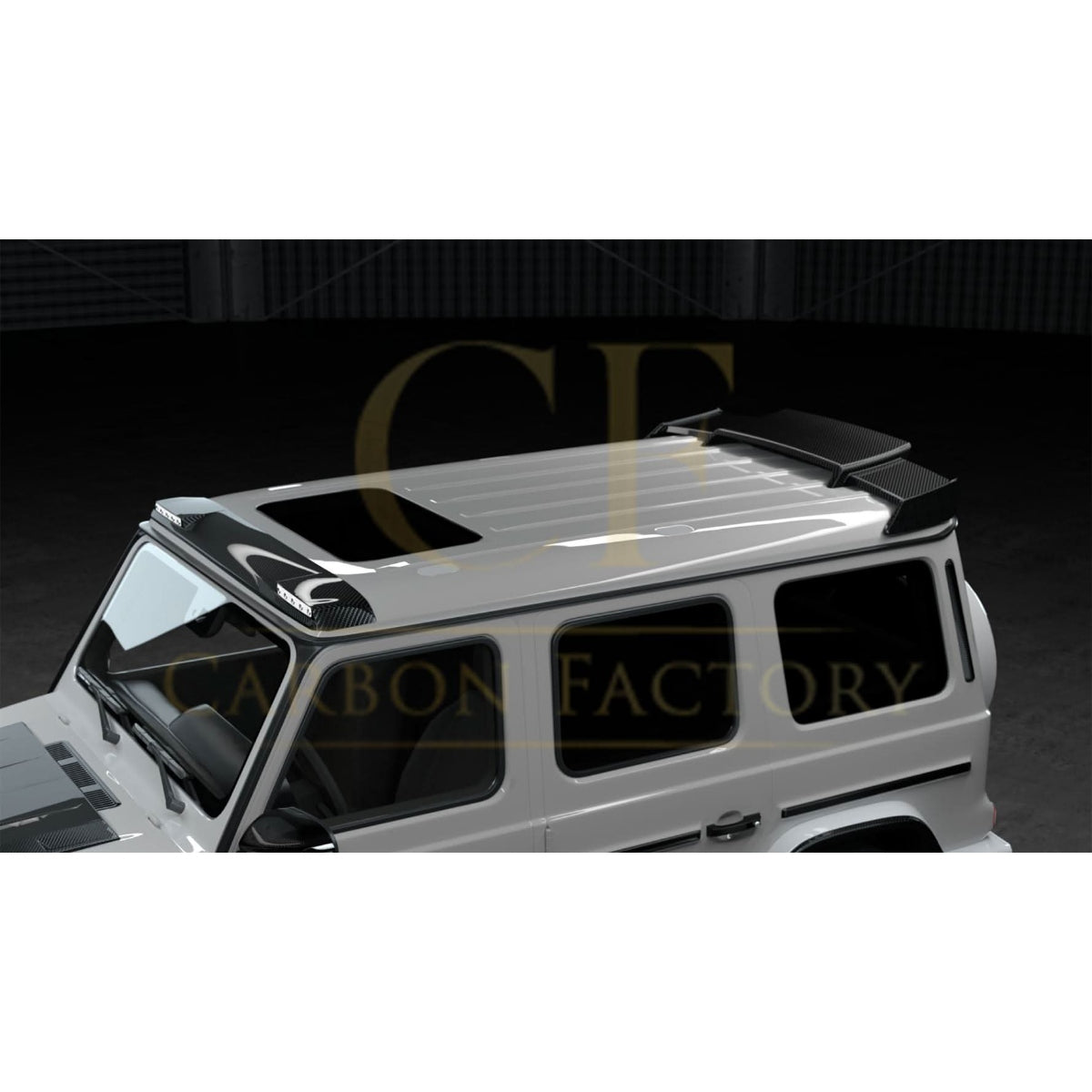 A Style Pre-Preg Carbon Fibre Roof Spoiler for Mercedes W464 G Class G Wagon 19-Present