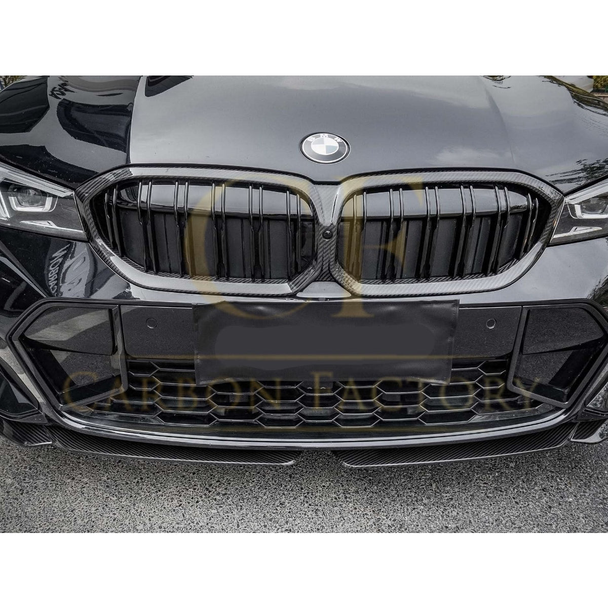 Double Slat Pre-Preg Carbon Fibre Front Grille for BMW G20 G21 G28 3 Series LCI 22-24