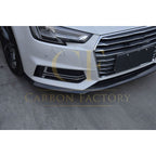 P Style Carbon Fibre Front Splitter for Audi A4 B9 S Line & S4 15-19
