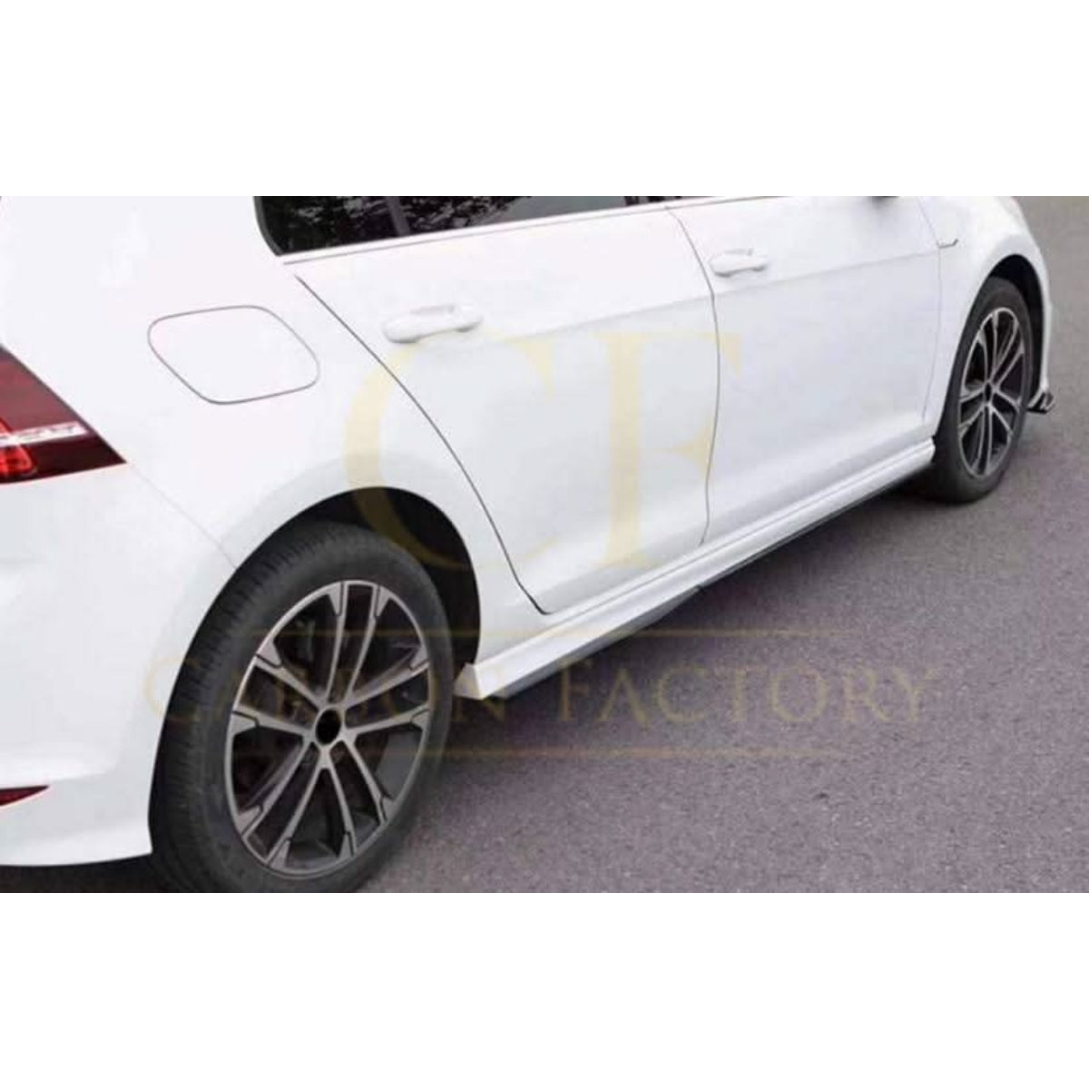 Carbon Fibre Side Skirts Trims for VW Golf MK7 MK7.5 inc GTI & R 14-20