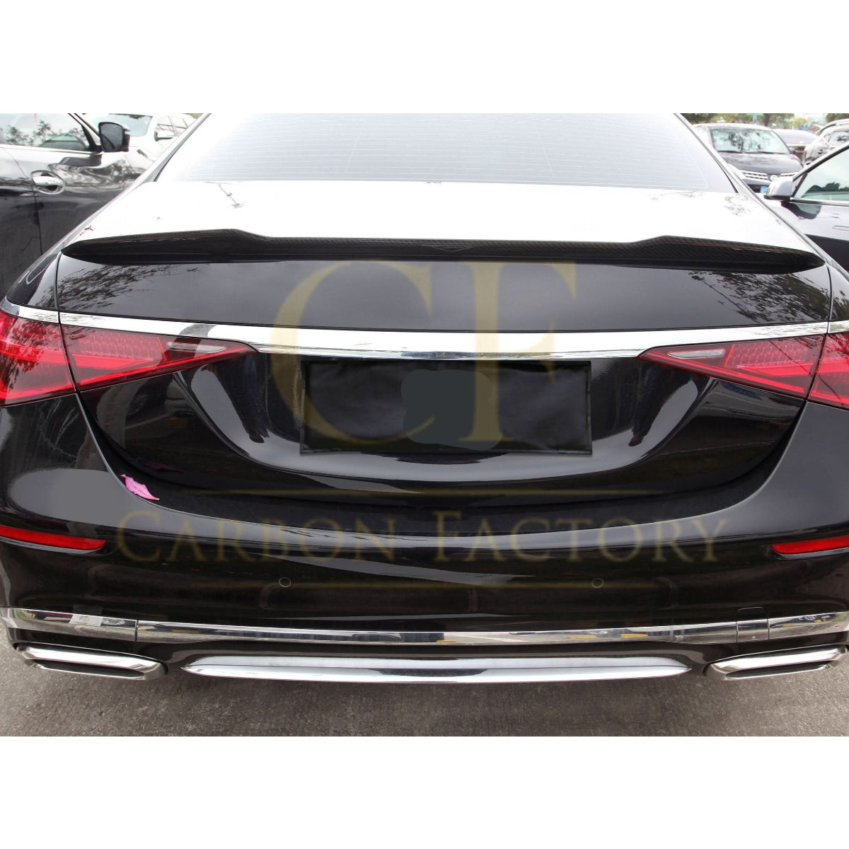 X Style Pre-Preg Carbon Fibre Boot Spoiler for Mercedes Benz W223 S Class Saloon 19-Present