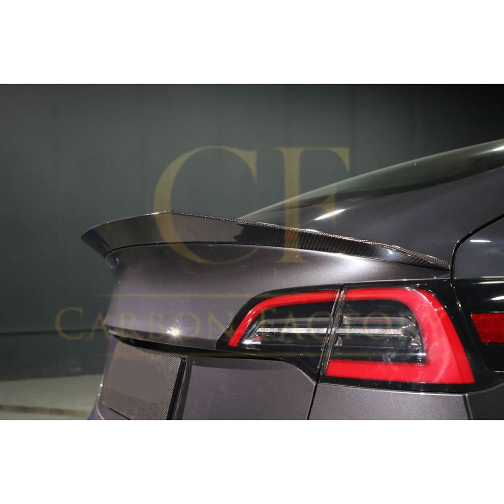 R Style Carbon Fibre Boot Spoiler for Tesla Model 3 16-23