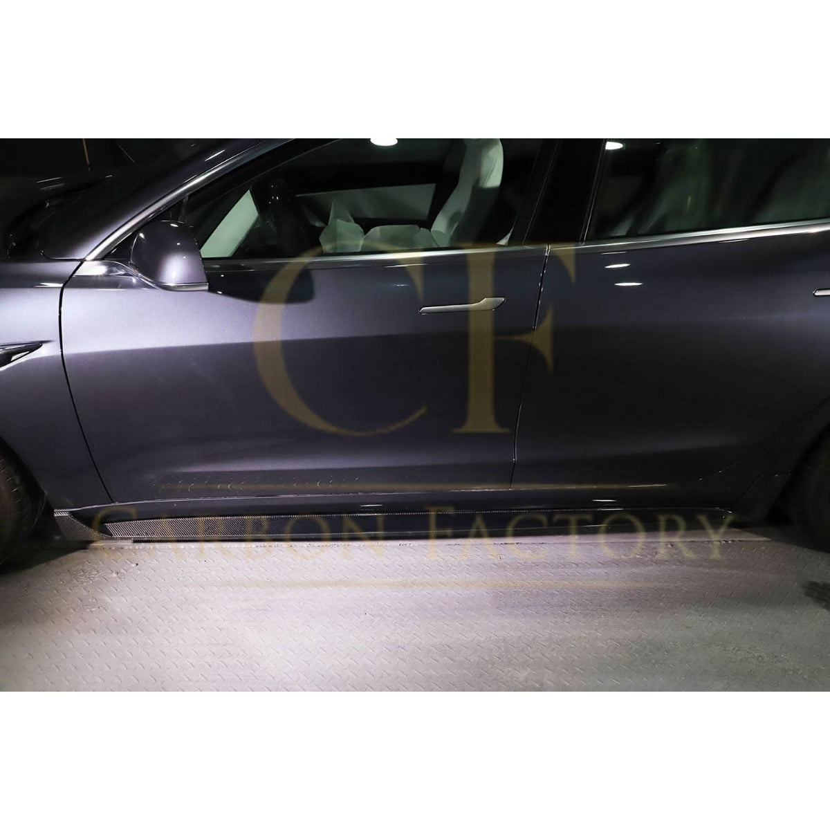OEM Style Carbon Fibre Side Skirts for Tesla Model 3 16-23