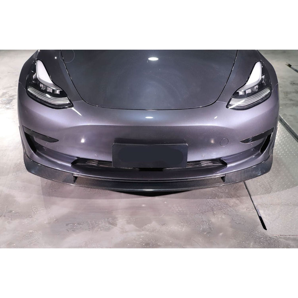 MAD Style Carbon Fibre Front Splitter for Tesla Model 3 16-23