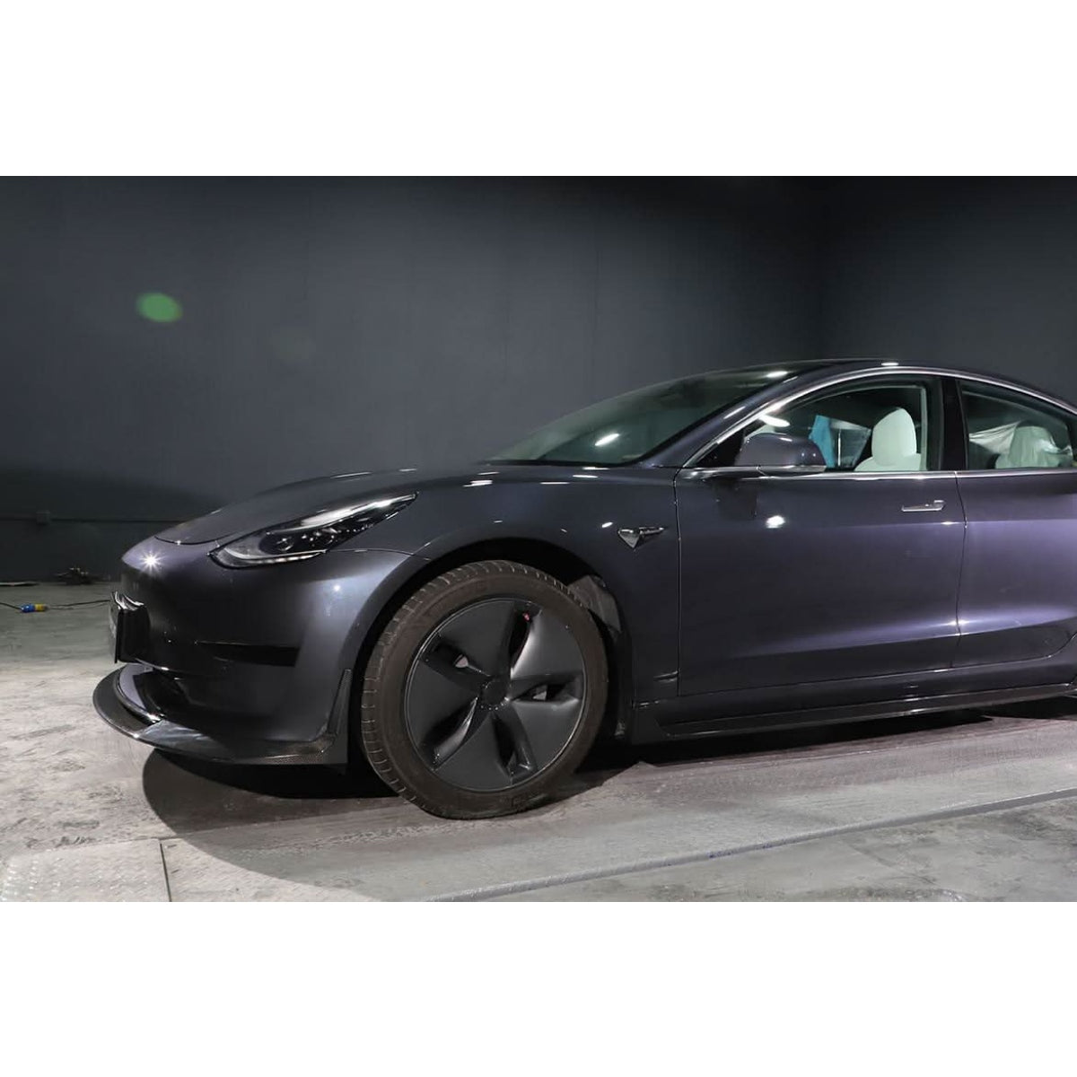 MAD Style Carbon Fibre Front Splitter for Tesla Model 3 16-23