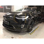 V Style Carbon Fibre Front Splitter for Tesla Model X 16-Present
