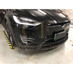 V Style Carbon Fibre Front Splitter for Tesla Model X 16-Present