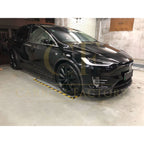 V Style Carbon Fibre Front Splitter for Tesla Model X 16-Present