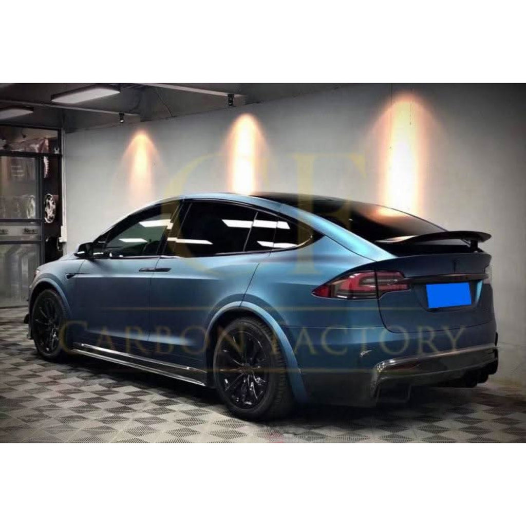 V Style Carbon Fibre Side Skirts for Tesla Model X 16-Present