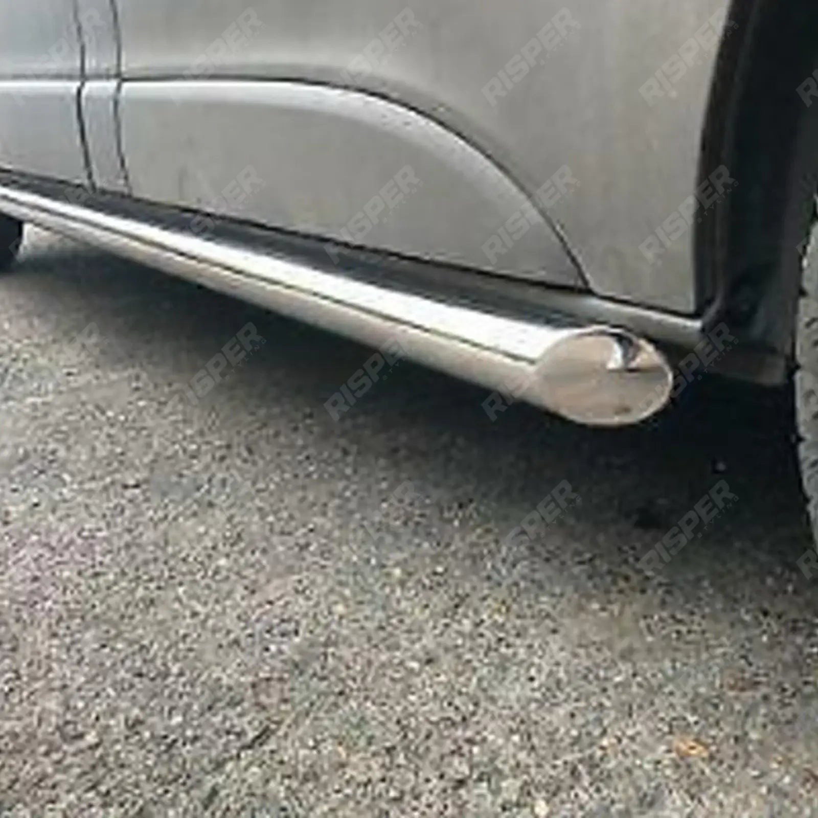 Stainless Steel Side Bars Angular Type Short Wheel Base 60mm For Ford Transit Custom 2018 - 2024