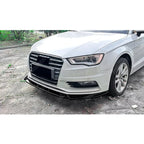 Standard Models Front Splitter In Gloss Black For Audi A3 8V Pre Facelift 2013-2016