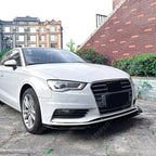 Standard Models Front Splitter In Gloss Black For Audi A3 8V Pre Facelift 2013-2016