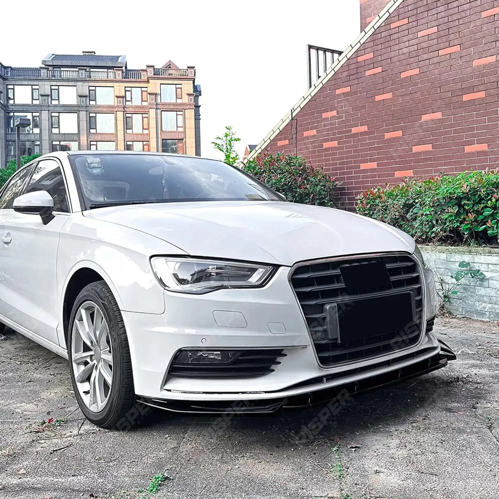 Standard Models Front Splitter In Gloss Black For Audi A3 8V Pre Facelift 2013-2016