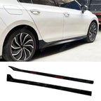 Standard R' Style Side Skirts in Gloss Black For VW Golf MK8