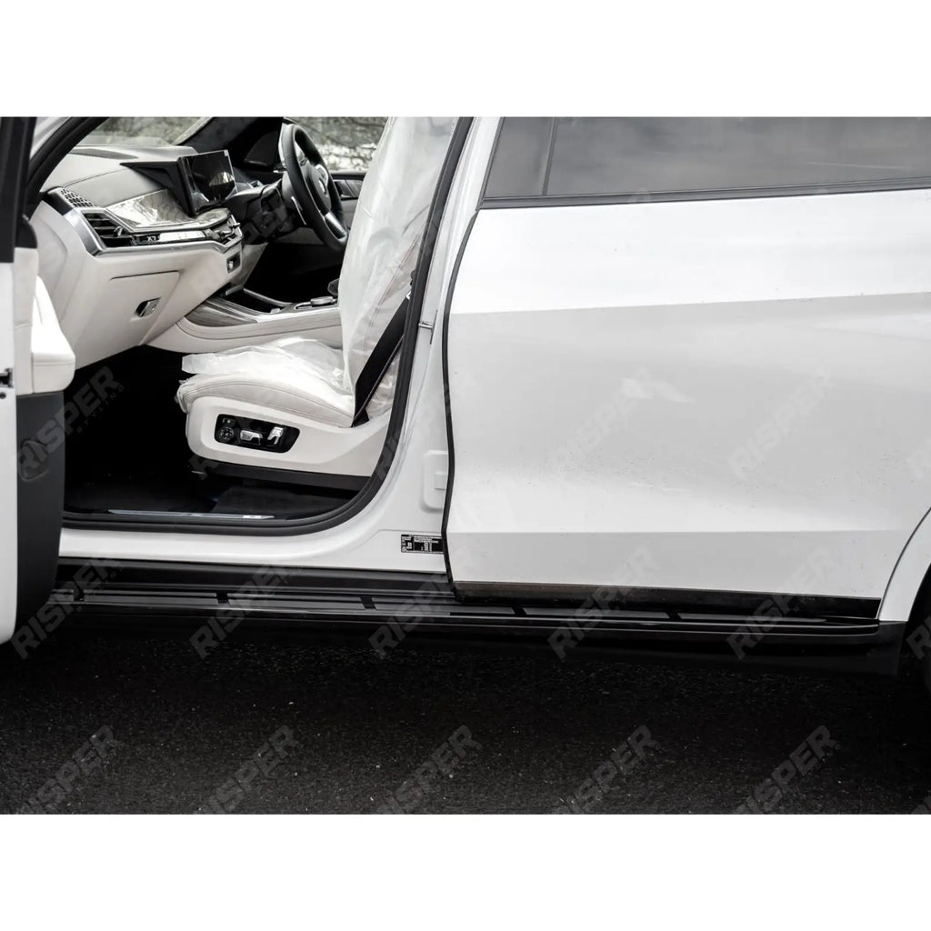 Steps Gloss Black For BMW X7 G07 Side
